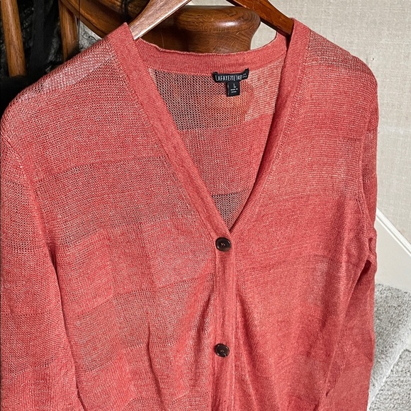 Lafayette 148 New York Organic Hemp Cardigan - Picture 4 of 14